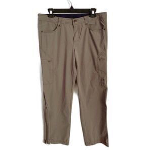 Athleta Size 10P Petite Gray Track Pants Ankle Zip Workout Hiking 862092
